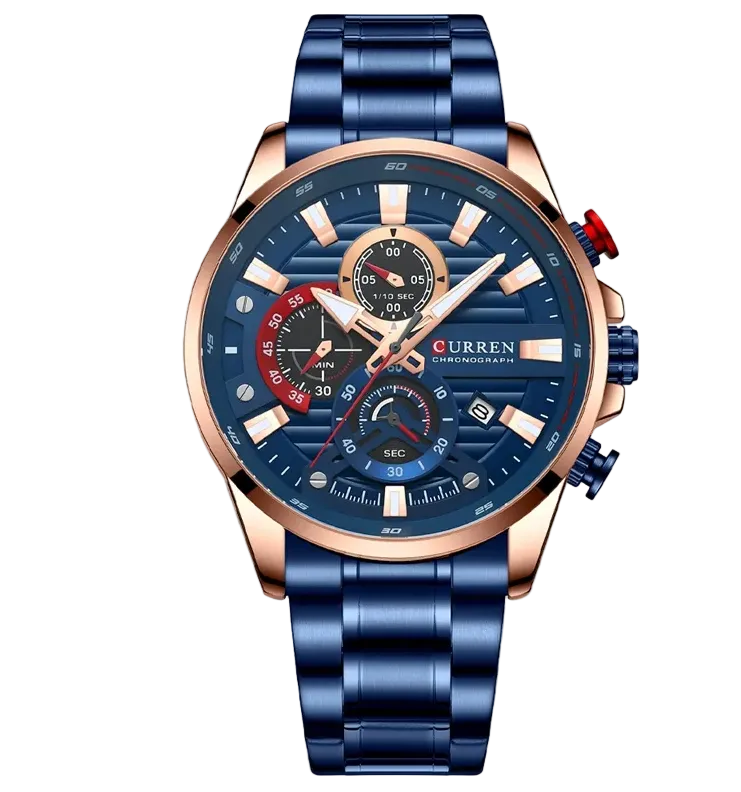 Reloj Curren 8415 Azul Acero Inoxidable - 1