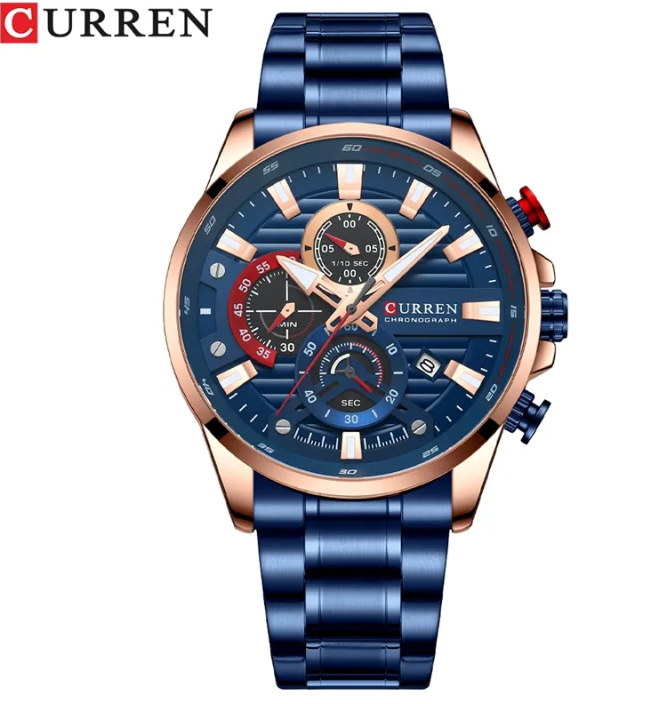 Reloj Curren 8415 Azul Acero Inoxidable