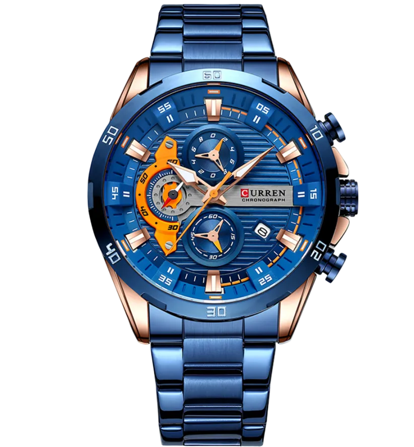 Reloj Curren 8402 Azul Acero - 1